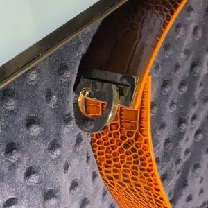 W.Kleinberg genuine glazed leather belt